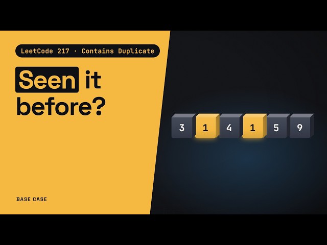 Contains Duplicate: brute force, sorting, hash set (LeetCode 217)