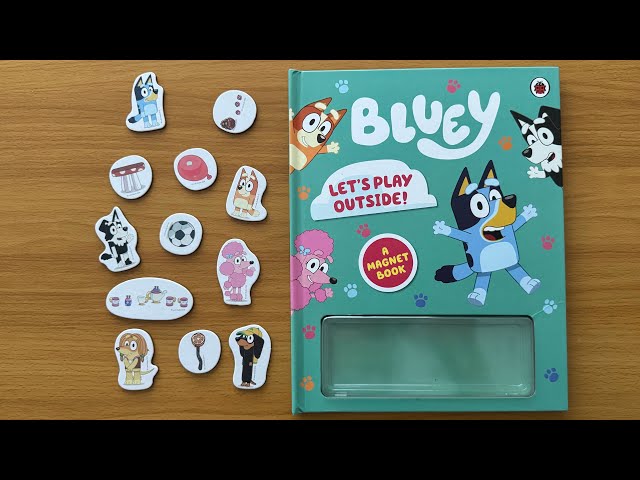 Bluey Let’s Play Outside! A Magnet Reading Book for Children and Toddlers