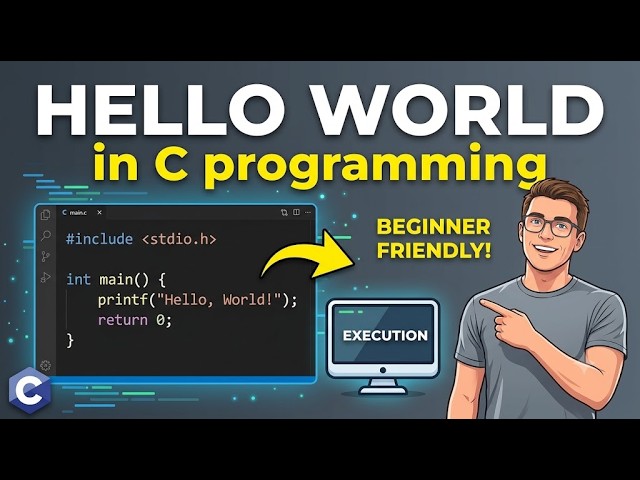 Hello World | C Programming with Easy Coding