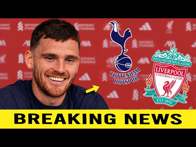 ANDY ROBERTSON’S SHOCKING STATEMENT TO LIVERPOOL AFTER TOTTENHAM DEFEAT! LIVERPOOL NEWS