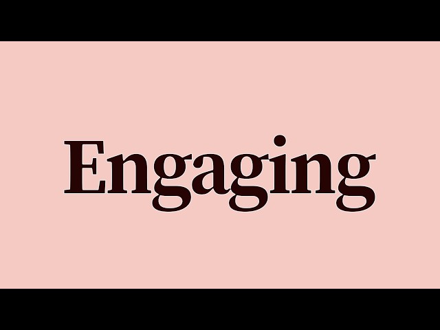 Engaging Meaning and Pronunciation