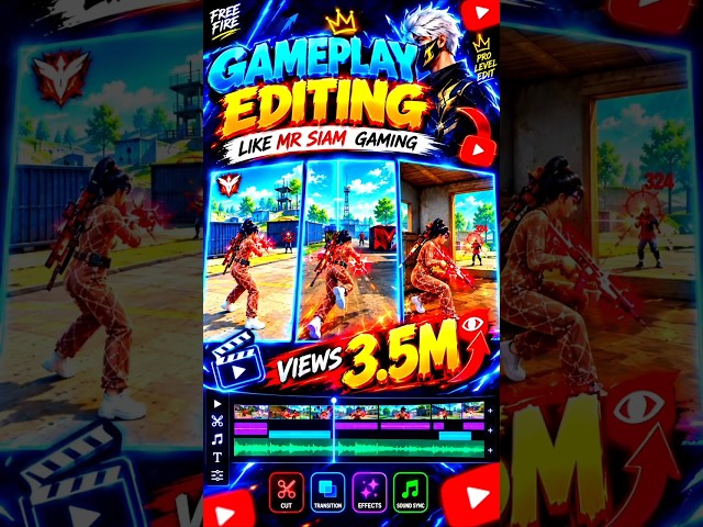 How To Edit Free Fire Gameplay Like Mr Siam Gaming 🔥 | Pro Gameplay Editing Tutorial #freefire