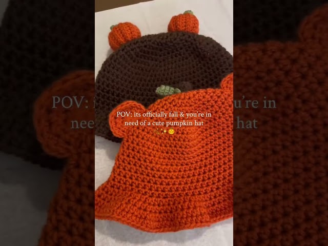 FALL HATS🎃✨🍂 #crochetbuckethat #fallaccessories #falloutfits #fallfashion #falll
