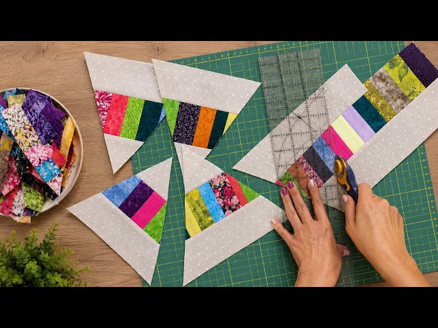Honestly the Most Unexpected Quilt You Can Make with Tiny Scraps!