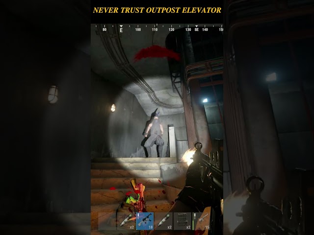 Never Trust The Outpost Elevator - Rust #gaming #rustlord #rustgood #rustchad