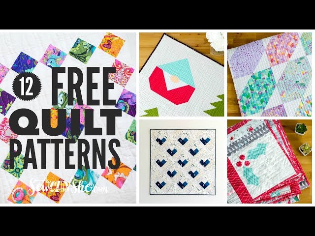 12 Free Quilt Patterns You Will LOVE!