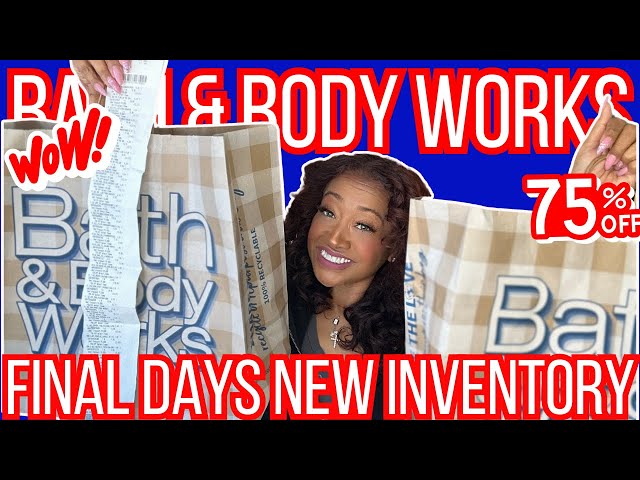 BATH & BODY WORKS 75% OFF HAUL😱💙BATH & BODY WORKS FINAL DAYS NEW INVENTORY NEW DEALS😱💙#new #haul