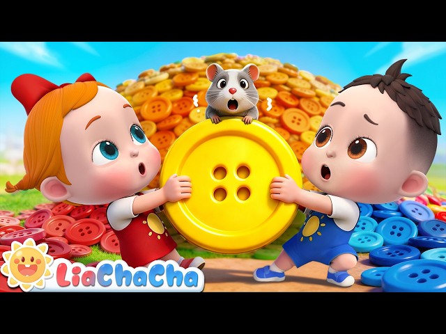 Under a Button 🐭 | Chase the Little Mouse Adventure Song | LiaChaCha