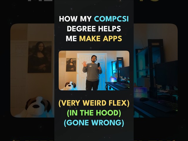 Did CompSci teach me how to build better UIs? Maybe... #coding #shorts #programmerhumor