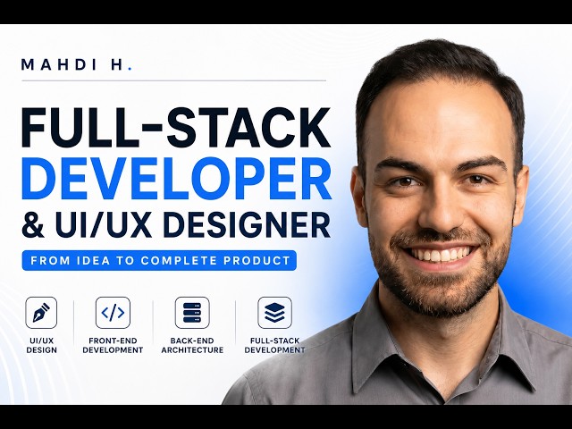 Full-Stack Developer & UI/UX Designer | Product Portfolio | Mahdi H.