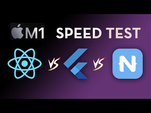Flutter vs React Native vs NativeScript Startup Speeds on the M1 Mac