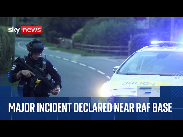Counter-terror police leading investigation as arrests made near RAF base