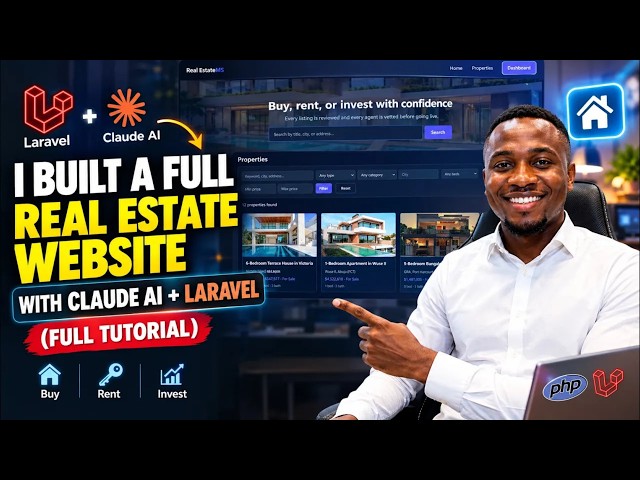 I Built a Full Real Estate Website with Claude AI + Laravel Full Tutorial
