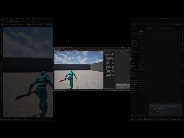 Quick Bow & Arrow Prototype in Unreal Engine 5 #gamedev #unrealengine #ue5