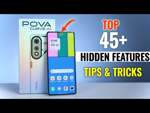 Tecno POVA Curve 5G Top 45+ Hidden Features | Tips & Tricks | tecno pova curve review
