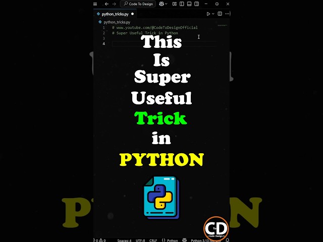 This Trick Is Super Useful In Python #python #programming #coding