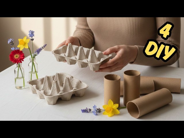 You Should Try These Crafts with Your Family ♻️ 4 Amazing DIY Ideas from Recycled Materials