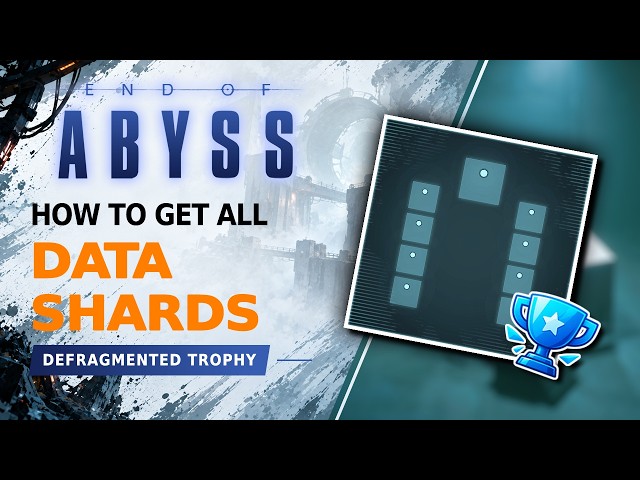 End of Abyss ALL DATA SHARD LOCATIONS (Defragmented Trophy / Achievement Guide)