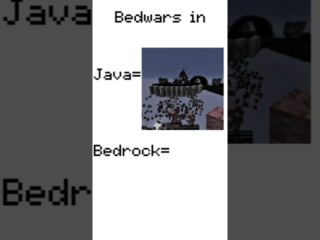Minecraft Java vs Bedrock BedWars 🔥 Which One Is Better?
