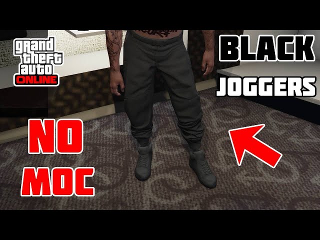 *NO MOC* Easiest Method On How To Get Black Joggers In GTA 5 ONLINE 1.72!