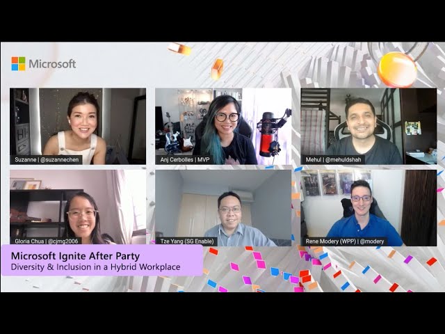 Microsoft Ignite After Party - Diversity and Inclusion in the workplace after COVID-19