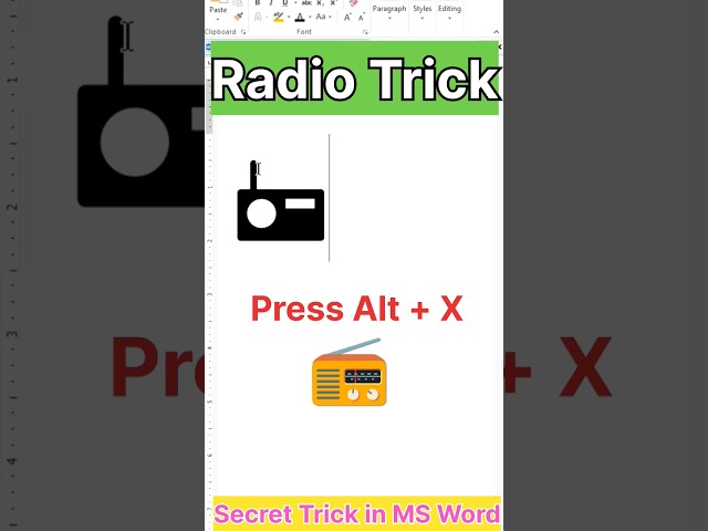 Radio Trick in Ms Word #trending #shorts #msword