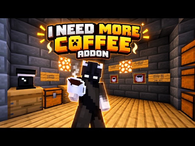 ☕ Coffee Gives SPEED III + HASTE III?! | Minecraft Bedrock 26 Add-On