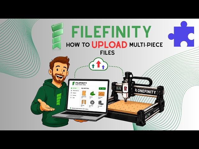 Onefinity CNC - How to Upload To Upload A Mult-Piece Project