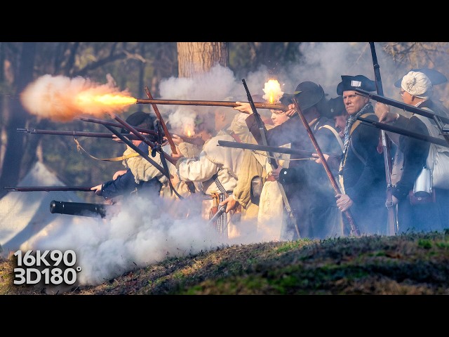 Battle of Moore's Creek Bridge in VR180 | America's 250th Revolutionary War Reenactment