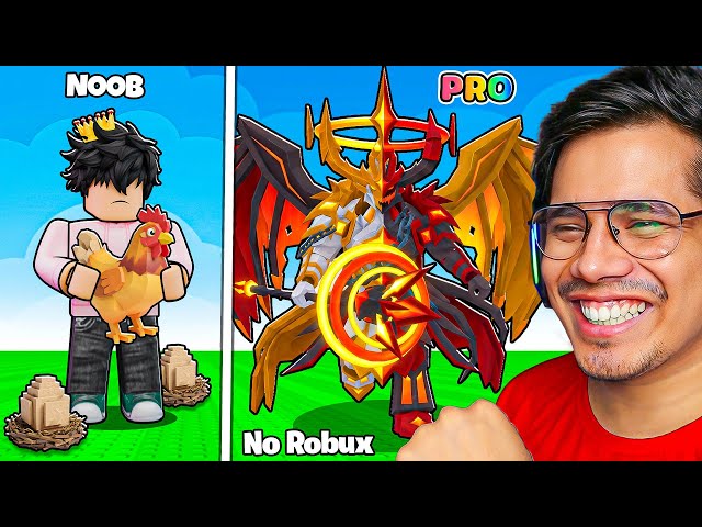 NOOB TO PRO WITHOUT ROBUX IN STEAL AN EGG ROBLOX 😱