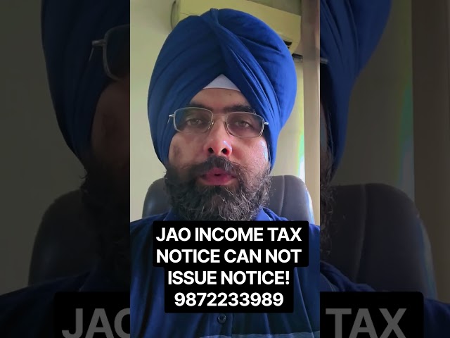 JAO CAN NOT ISSUE NOTICE SECTION 147A INCOME TAX UNCONSITUTIONAL #INCOMETAX
