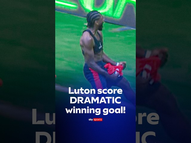 Gideon Kodua fired home a last minute winner for Luton in their 4-3 win against Reading 💪