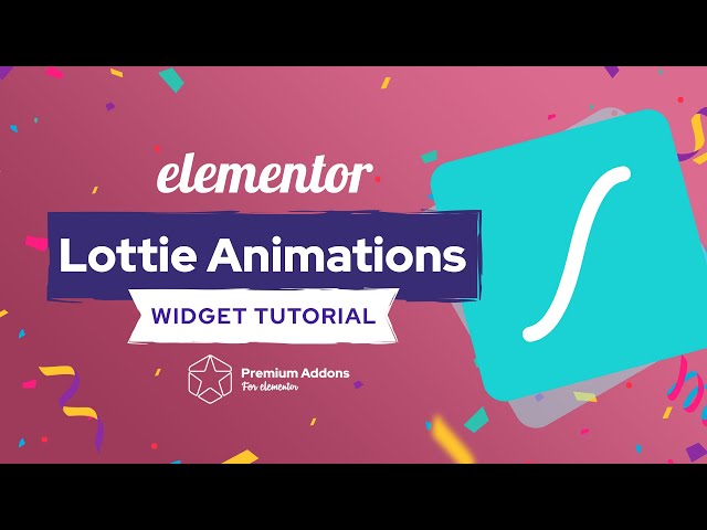 Elementor Lottie Animations Widget Tutorial for Elementor Page Builder
