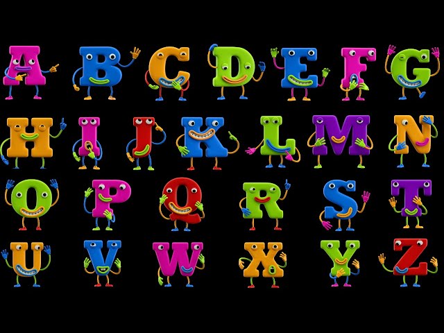 🎵 Fun ABC Alphabet Song for Kids | Learn 3D Letters with Colourful Sensory Visuals 🎶