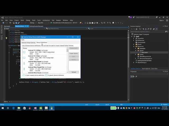 Xamarin Studio - Android App Development using C# - Running your Application