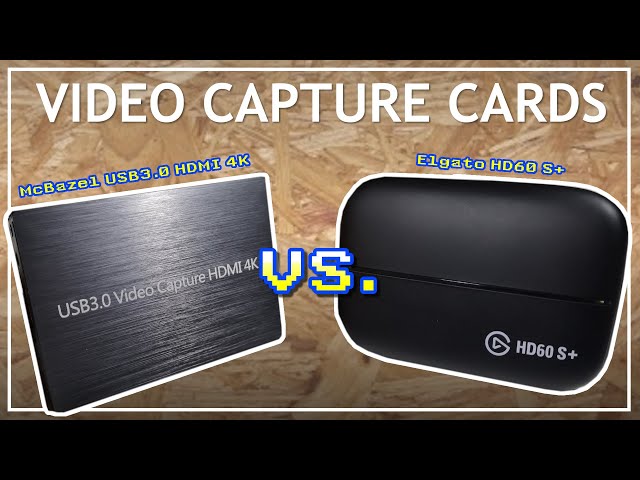 Elgato HD60 S+ vs McBazel HDMI 4K Capture Card Retro Gaming Screen Record