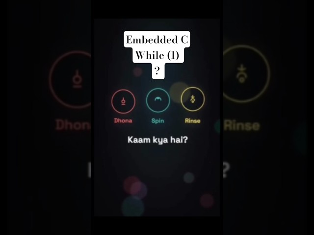 While 1 in embedded system All game of forever loop revolves around it. #ytshorts #shorts #ece