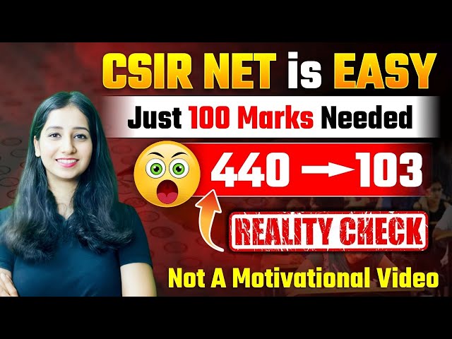 Why CSIR NET Is Easier Than You Think! (Cut-off Secrets Revealed)
