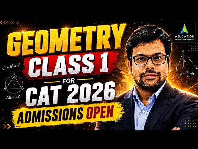 Geometry Class 1 for CAT 2026 | Build Your Basics with Amiya Sir