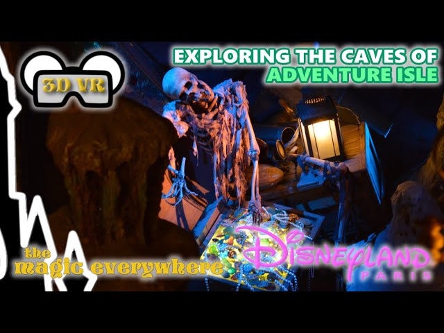 [3D VR] Exploring the Caves of Adventure Isle at Disneyland Paris