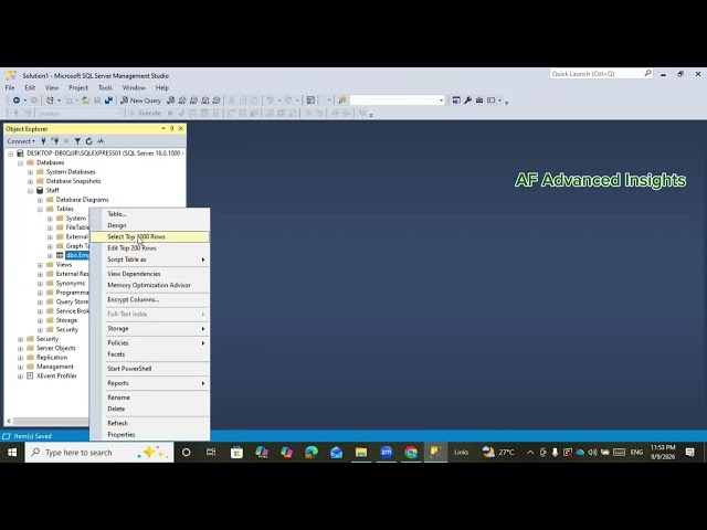 SQL  create database & Table 