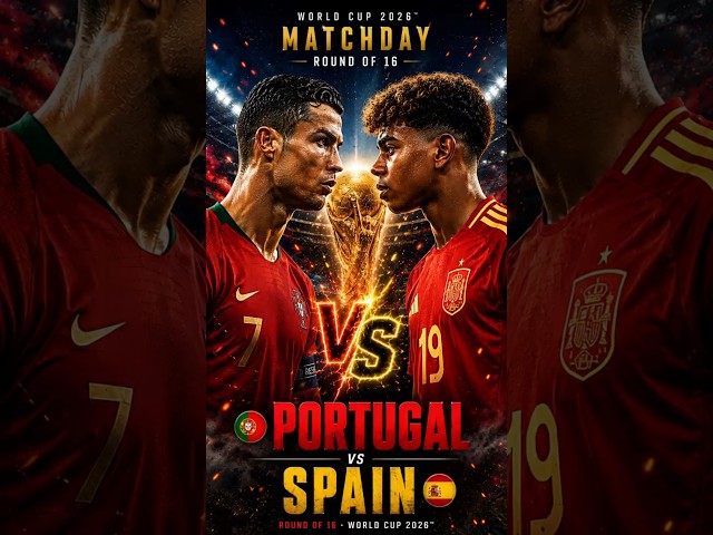 FIFA World Cup 2026 Matchday Round of 16: Portugal vs Spain #football #worldcup