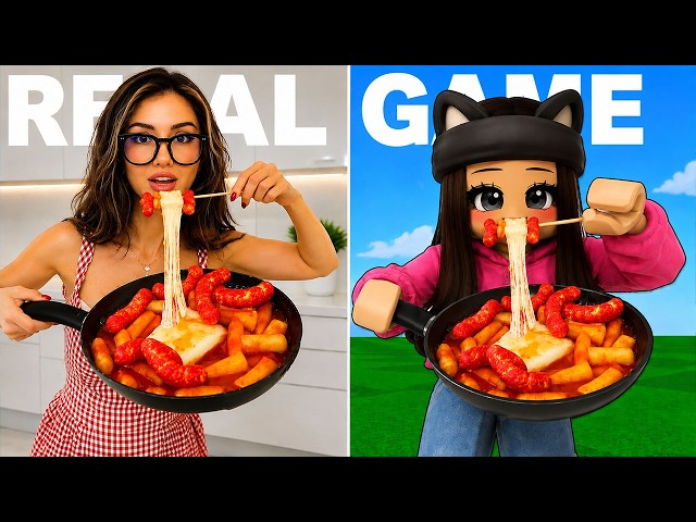 Roblox Mukbang Food Game IN REAL LIFE (NEW FOOD)