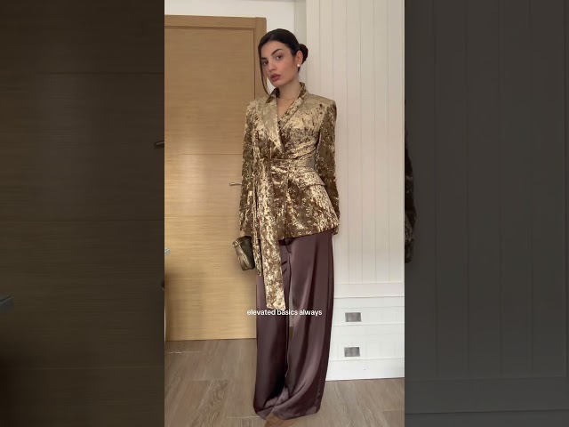 Basic fit but make it shiny ✨🤎 #elegancia #moda #outfitideas