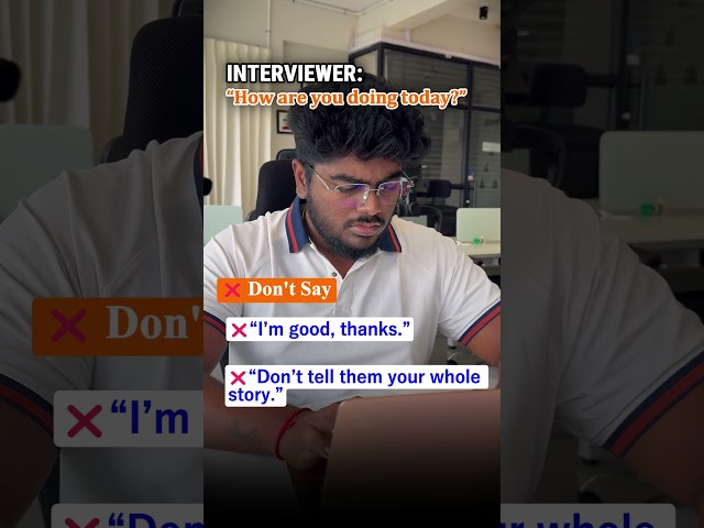How to Answer “How Are You?” in an Interview📌
