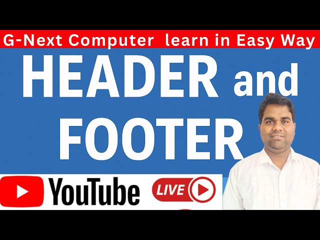 Header And Footer  lagana seekhe Asaan tarike se MS Word Me #msword #headerfooter #viralvideo 