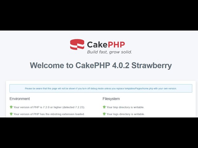 CakePHP 4 installation using composer (2).