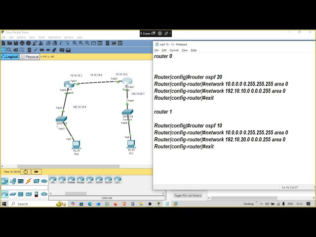 OSPF Configuration in Cisco Packet Tracer | Dynamic Routing Tutorial
