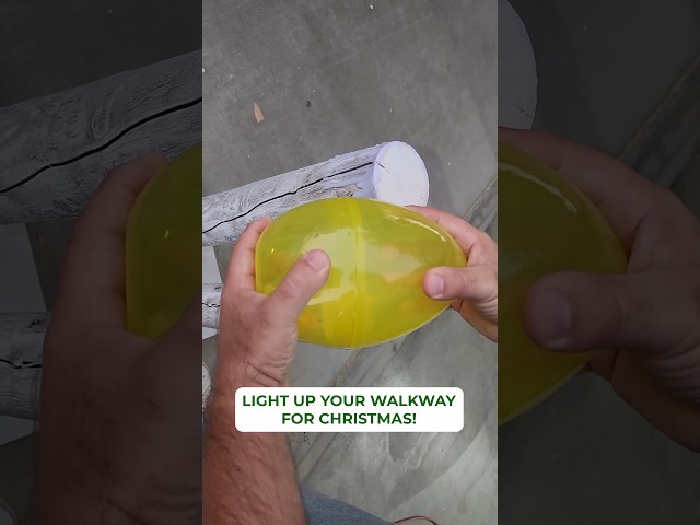 Light up your walkway for Christmas with this $1.25 hack! ✨🤯 #christmas  #candles