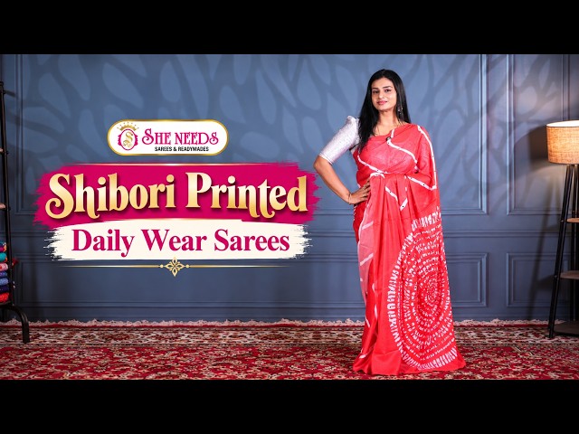 Shibori Printed Daily Wear Sarees | Stylish & Trendy Saree Collection | She Needs Saree World